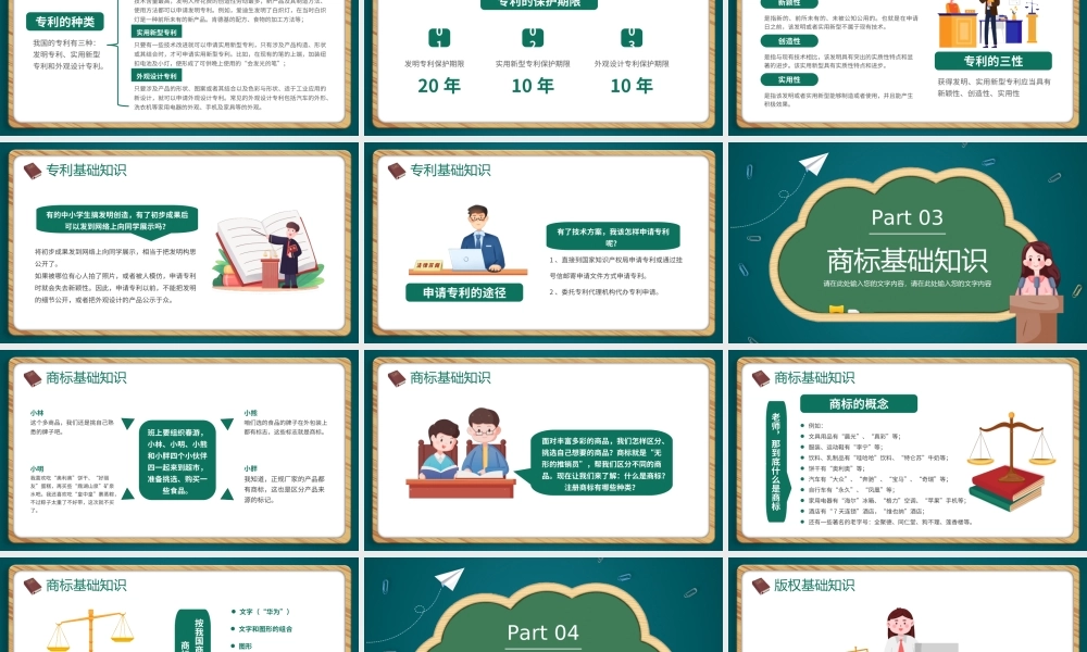 中小学生知识产权科普宣传PPT课件（带内容）.ppt