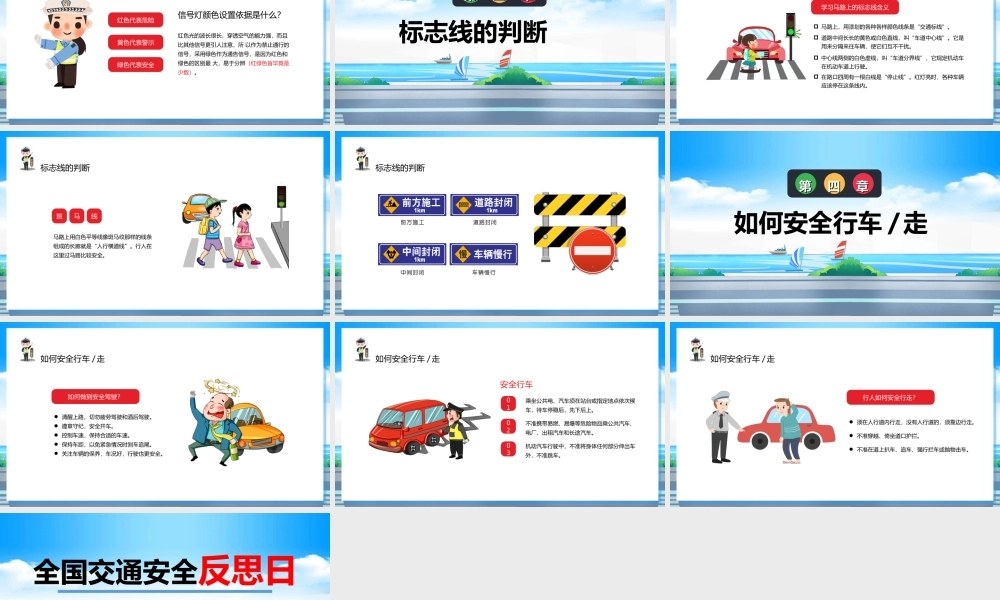 2022全国交通安全反思日-交通安全教育主题班会PPT课件（带内容）.ppt