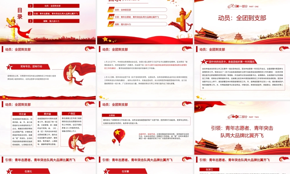 请党放心战疫有我-战疫中的共青团组织团委团支部团课PPT课件（带内容）.pptx