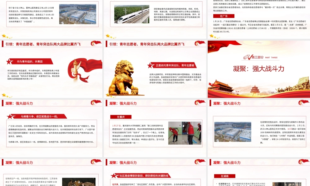 请党放心战疫有我-战疫中的共青团组织团委团支部团课PPT课件（带内容）.pptx