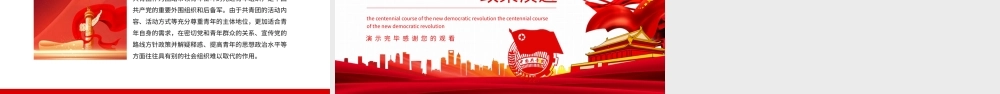 中国共青团青年的政策演进PPT模板.pptx