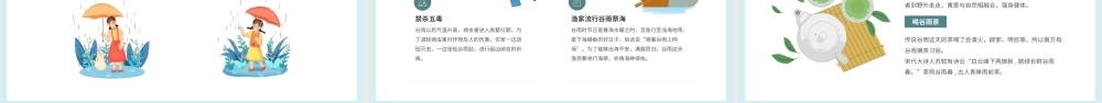 中国风水墨二十四节气谷雨节气PPT课件（带内容）.pptx