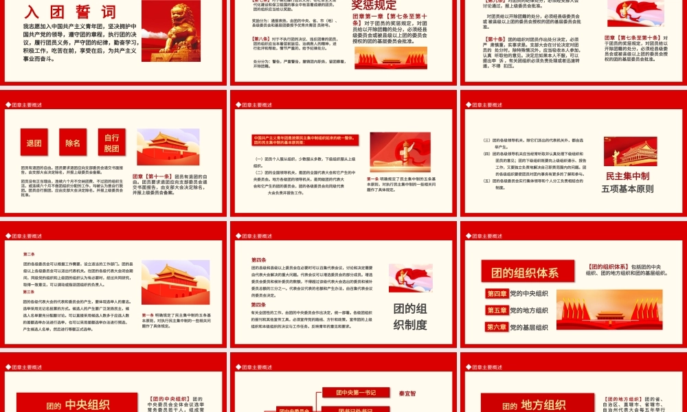 认真学习团章严格遵守团章-中国共青团团章学习解读PPT课件（带内容）.pptx