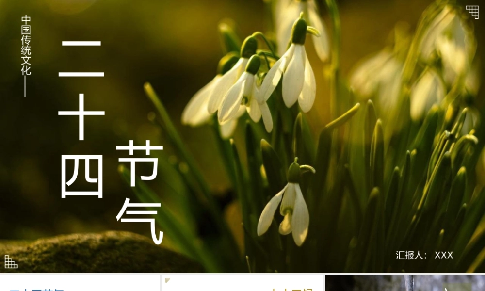 中国传统文化之二十四节气介绍PPT模板.pptx