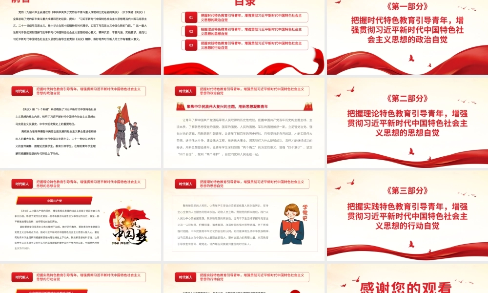 深入学习《决议》在自觉践行新思想中培养时代新人PPT课件（带内容）.pptx