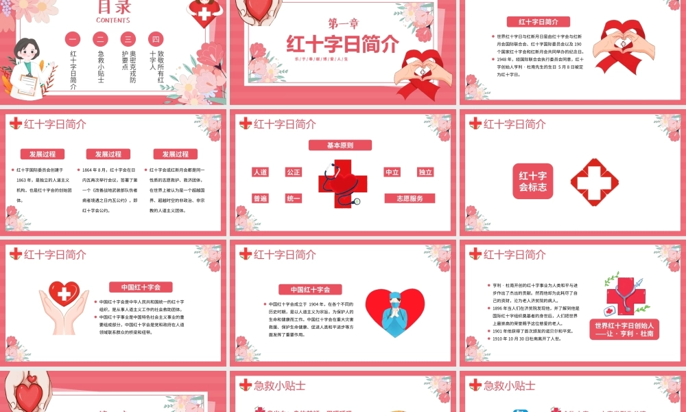 世界红十字日乐于奉献博爱人生PPT课件（带内容）.ppt