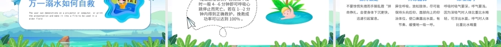 防溺水措施六不准安全常识需牢记PPT课件（带内容）.ppt