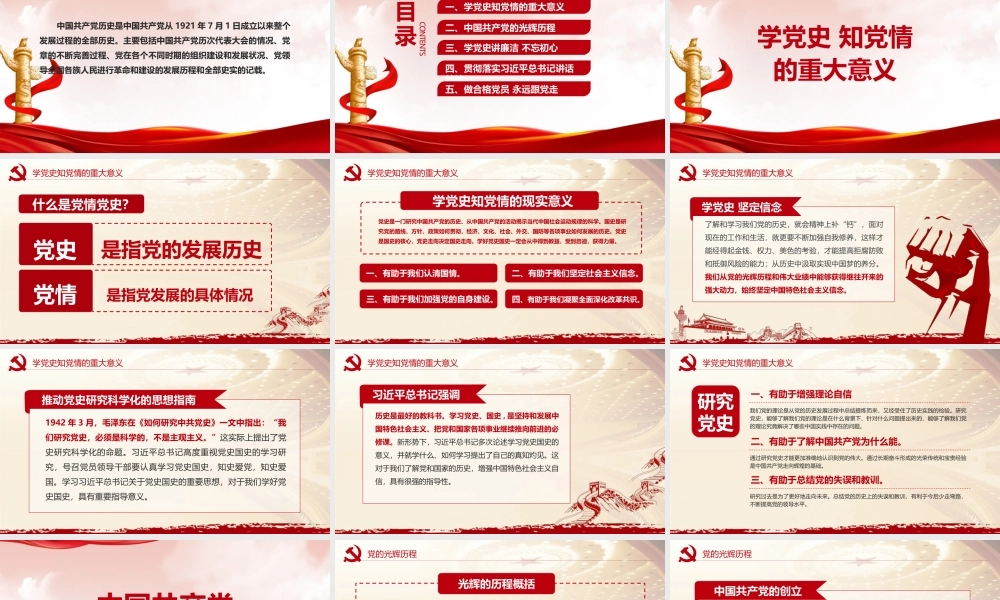 《学党史知党情做合格党员》简版PPT.pptx
