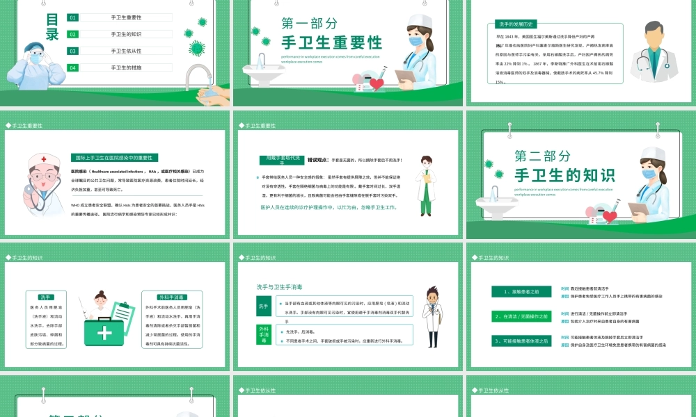 医护人员手卫生知识培训讲座动态PPT.pptx
