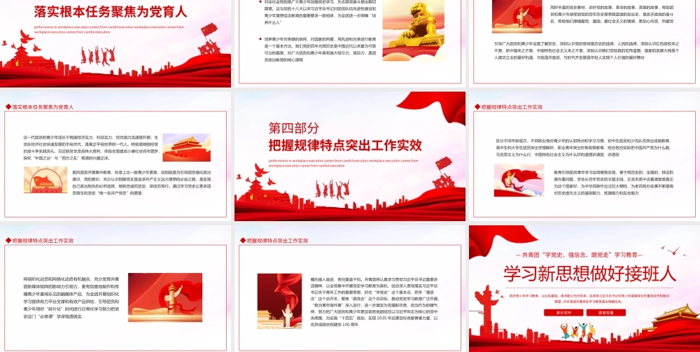 共青团学党史强信念跟党走学习教育学习新思想做好接班人PPT课件（带内容）.ppt