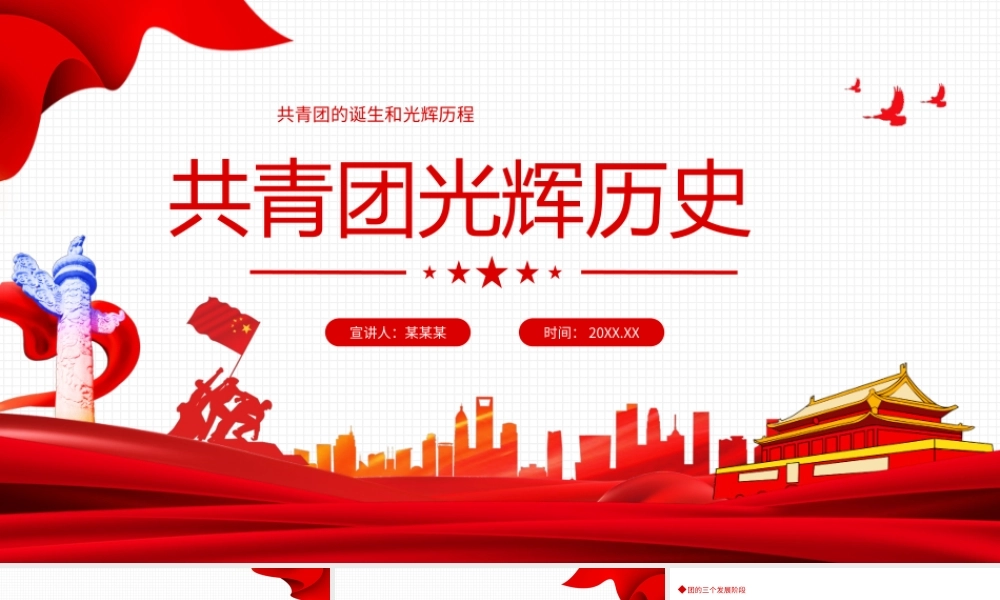 共青团建团100周年-共青团的诞生和光辉历程PPT课件（带内容）.ppt