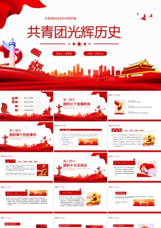 共青团建团100周年-共青团的诞生和光辉历程PPT课件（带内容）.ppt