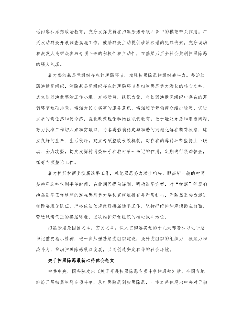 关于扫黑除恶最新心得体会范文三篇.docx_第2页