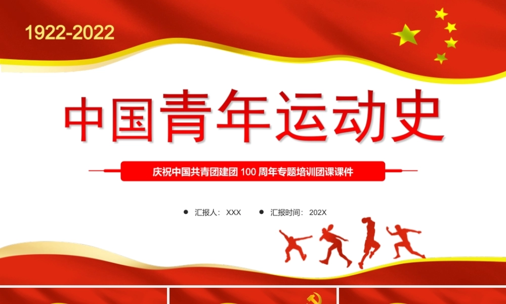 中国青年运动史-五四以来党领导下的青年运动的光辉历程PPT课件（带内容）.ppt
