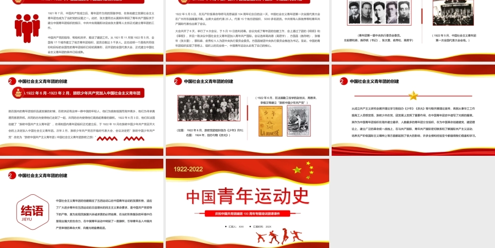 中国青年运动史-五四以来党领导下的青年运动的光辉历程PPT课件（带内容）.ppt