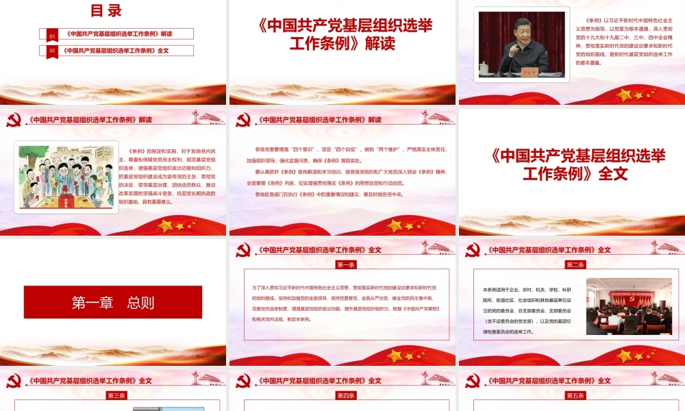 《中国共产党基层组织选举工作条例》主要内容PPT.pptx