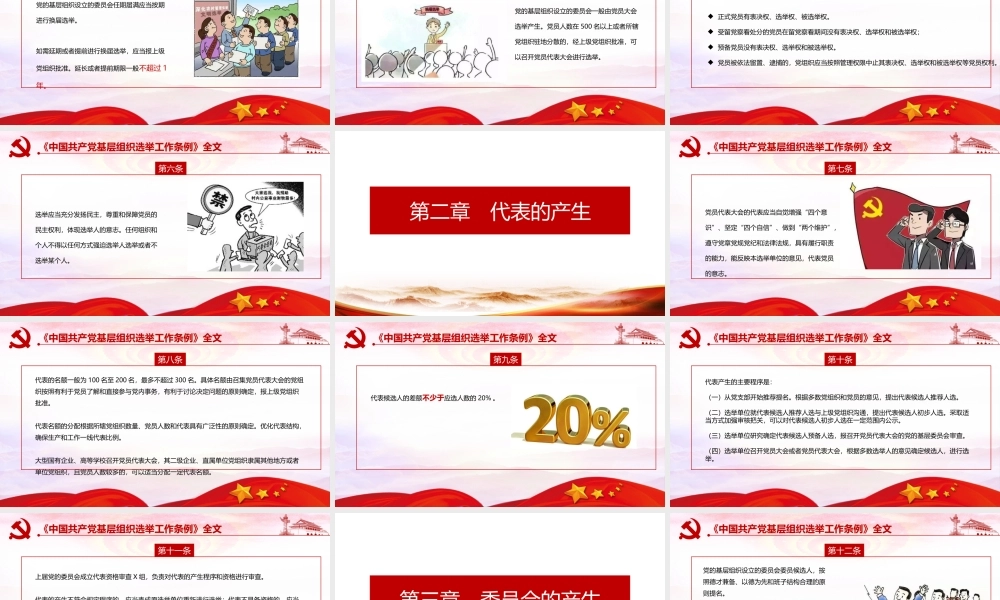 《中国共产党基层组织选举工作条例》主要内容PPT.pptx