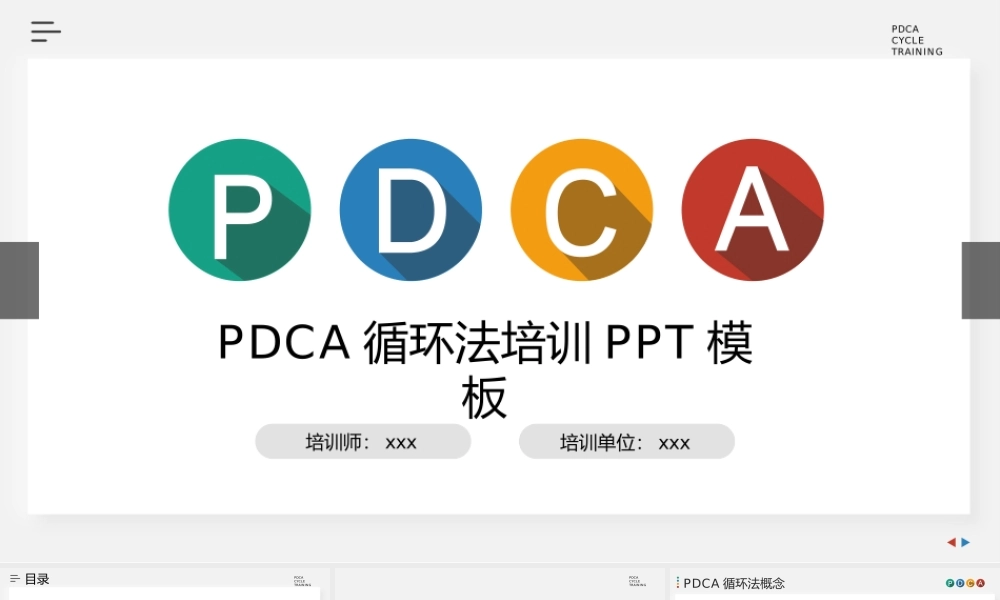 PDCA循环法员工入职培训PPT模板(含具体内容).pptx