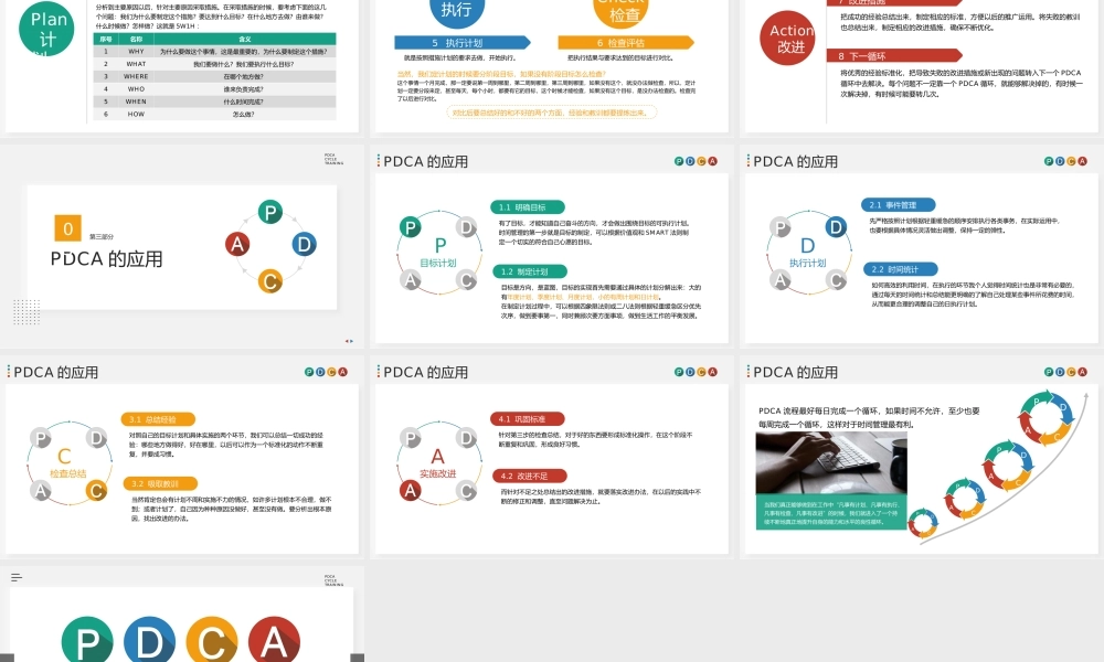PDCA循环法员工入职培训PPT模板(含具体内容).pptx
