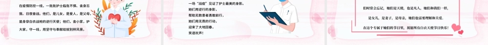 512国际护士节致敬白衣天使弘扬甘于奉献勇于献身的人道主义精神PPT课件（带内容）.pptx