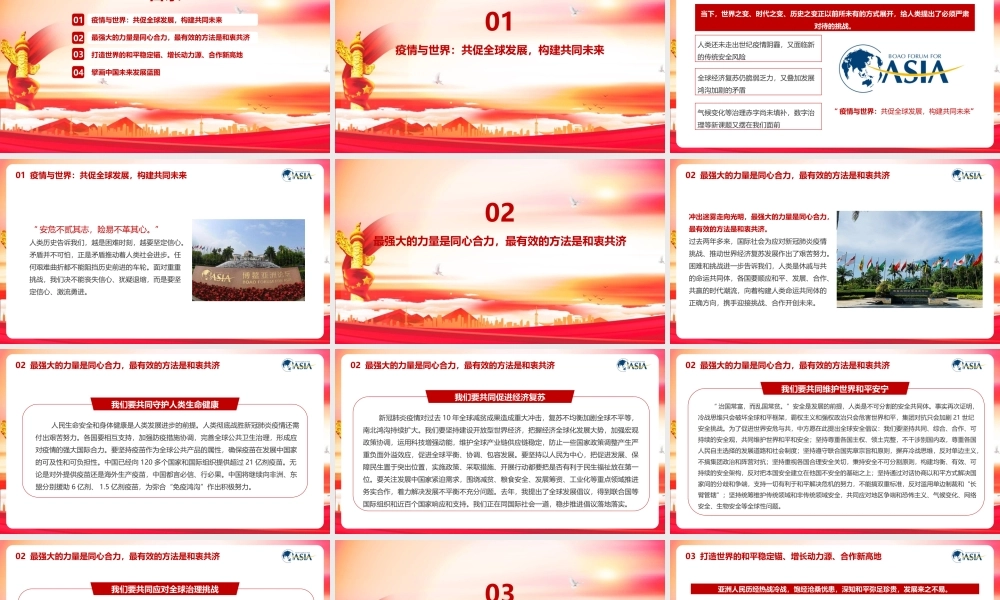 学习《2022博鳌亚洲论坛开幕式上的重要讲话》PPT课件.pptx