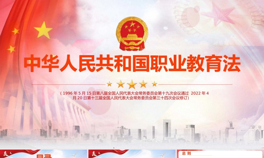 2022《中华人民共和国职业教育法》PPT课件.pptx