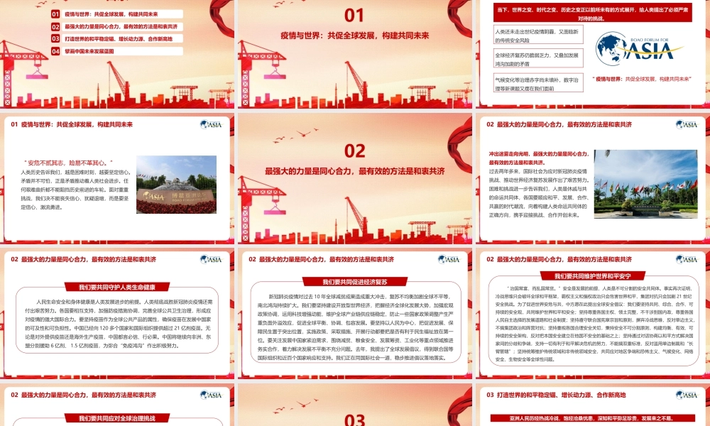 党课《2022博鳌亚洲论坛开幕式上的重要讲话》主要内容PPT.pptx