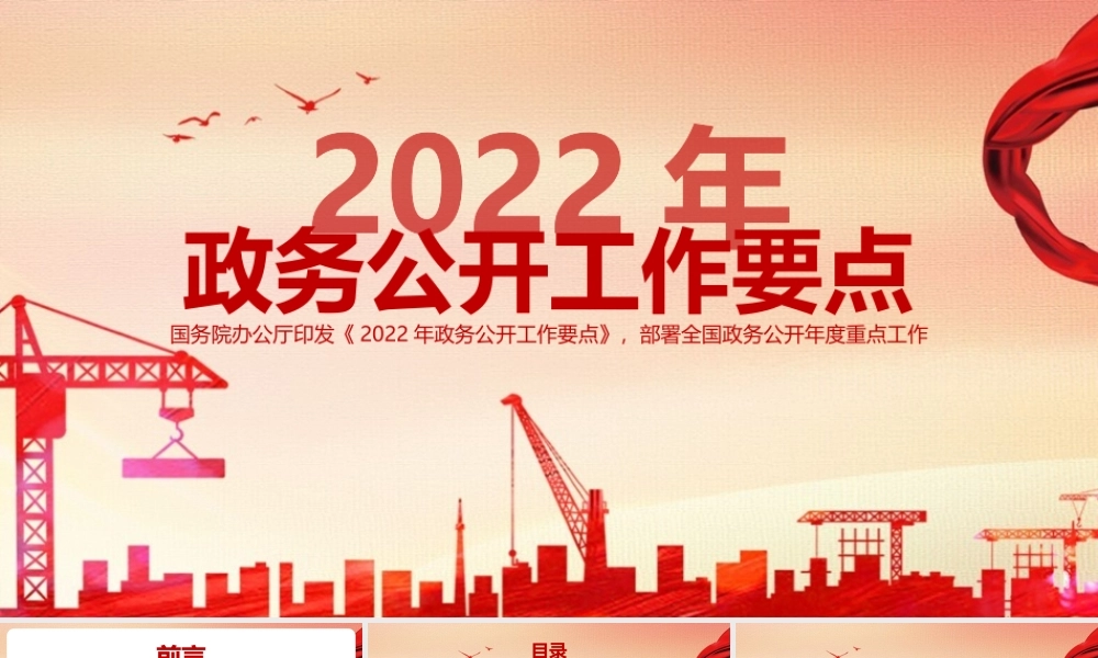 党课《2022年政务公开工作要点》全文PPT.pptx