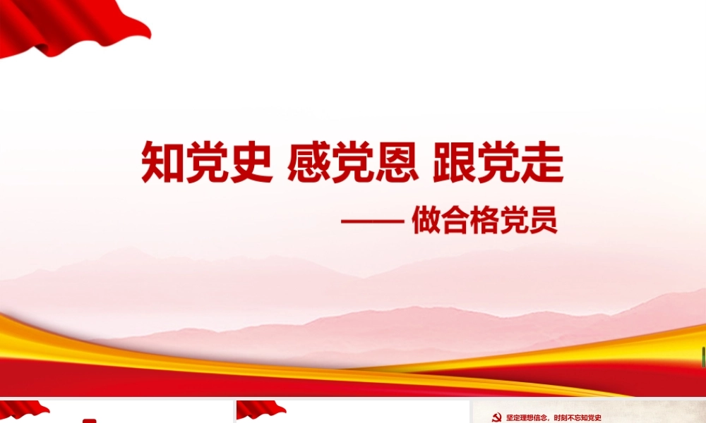 《知党史 感党恩 跟党走》资料全文PPT课件.pptx
