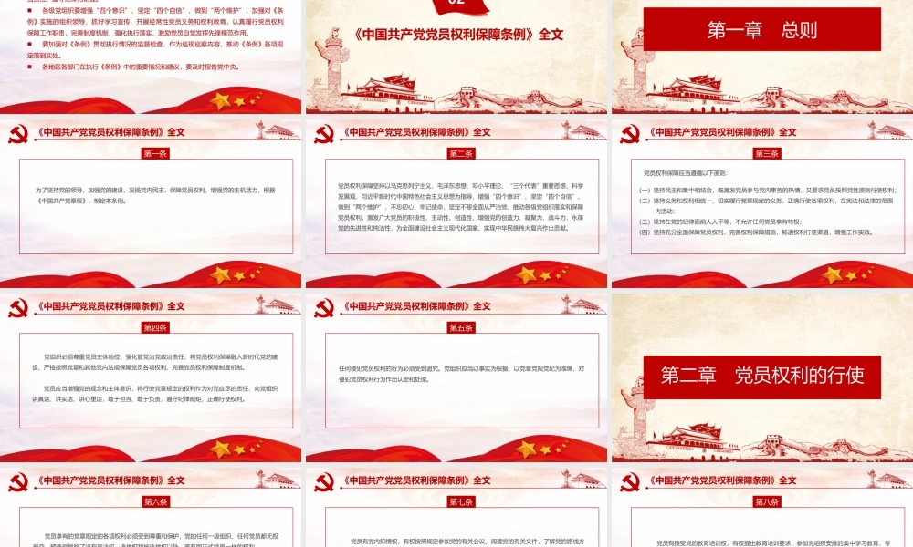 《中国共产党党员权利保障条例》详解PPT.pptx