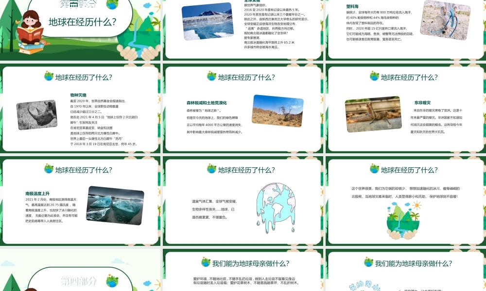 世界地球日小学生班会PPT模板.pptx