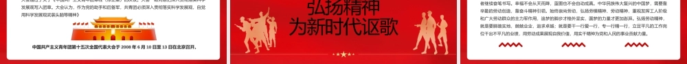 红色建团100周年团课中国共青团发展历程动态PPT课件（带内容）.pptx
