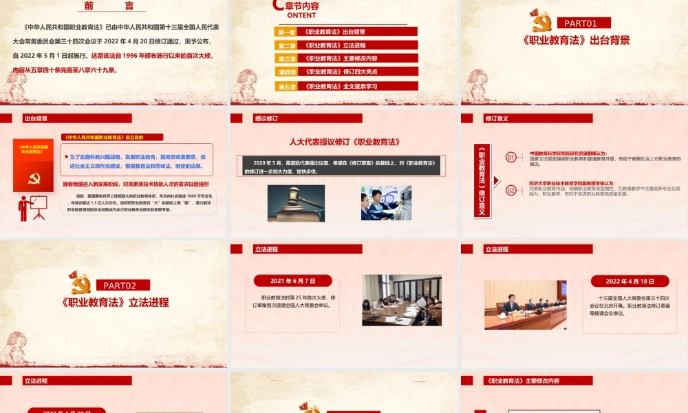 完整版2022年修订《职业教育法》PPT.ppt