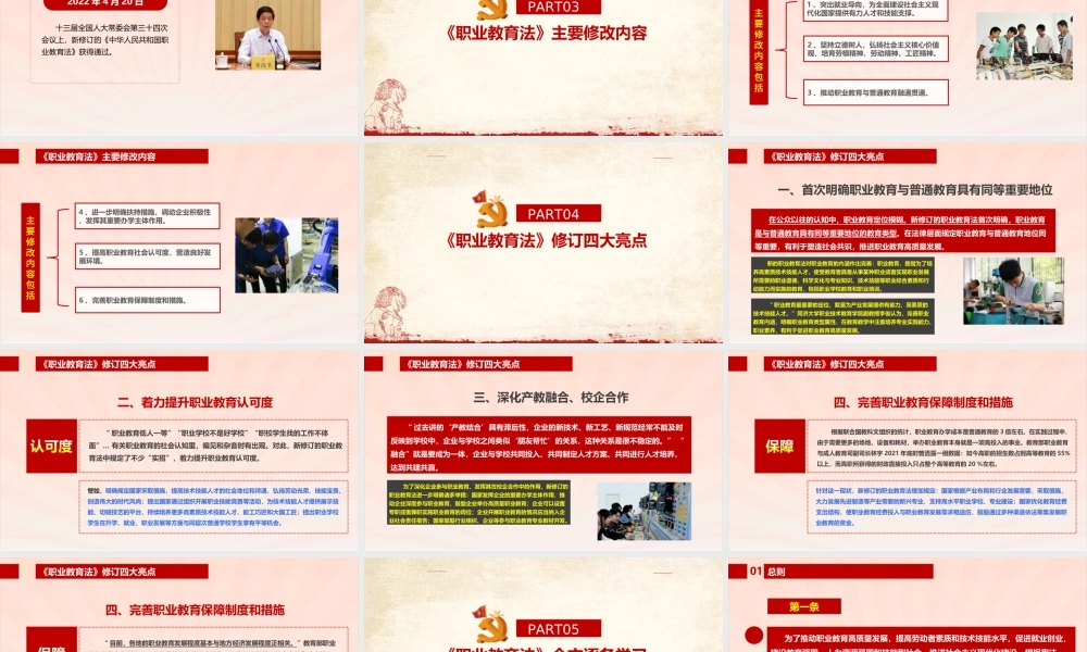 完整版2022年修订《职业教育法》PPT.ppt