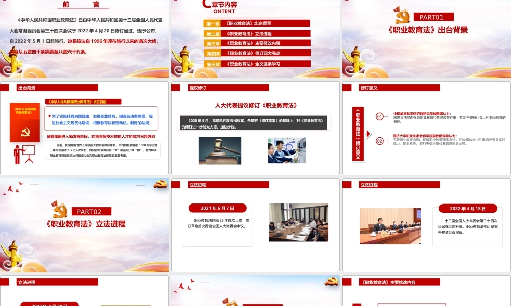 学习2022年中华人民共和国职业教育法《职业教育法》重点PPT.ppt