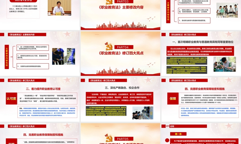 2022年修订《中华人民共和国职业教育法》重点PPT.ppt