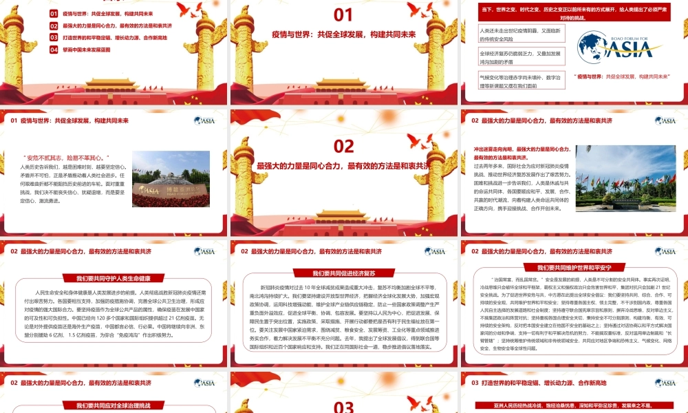 《2022博鳌亚洲论坛开幕式上的重要讲话》全文解读PPT.pptx