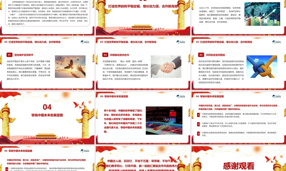 《2022博鳌亚洲论坛开幕式上的重要讲话》全文解读PPT.pptx