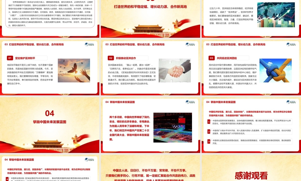 党课《2022博鳌亚洲论坛开幕式上的重要讲话》（全文）PPT.pptx