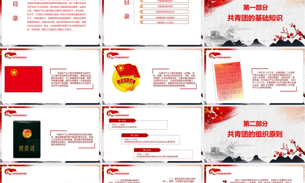 2022共青团的光辉历史专题PPT课件.pptx