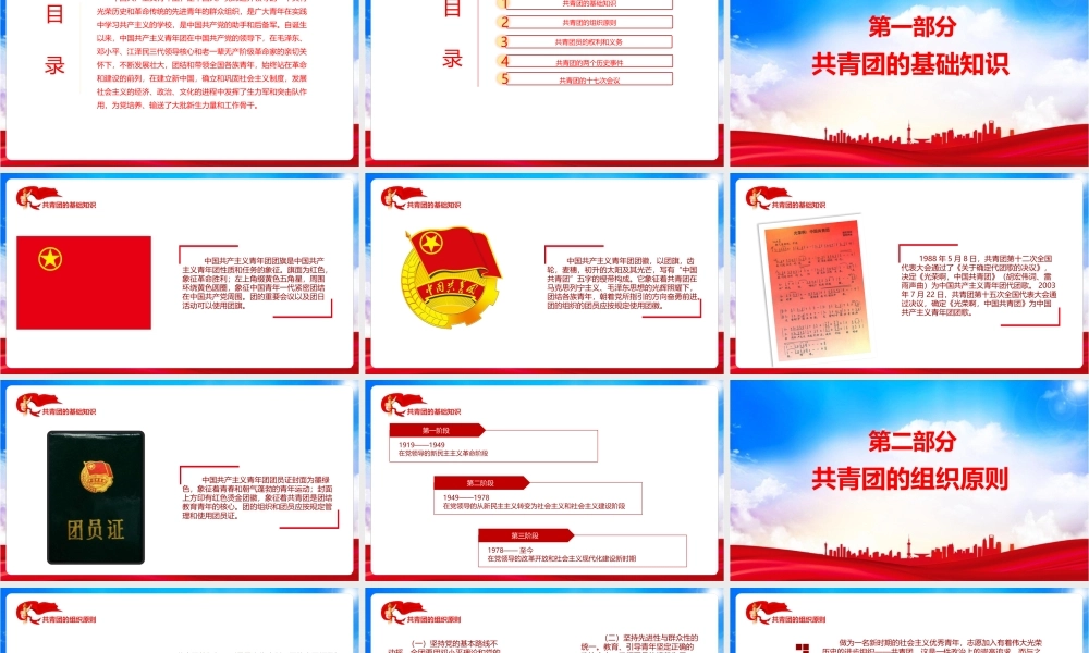 2022共青团的光辉历史专题学习PPT课件.pptx