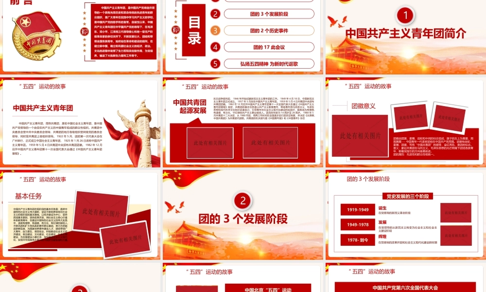 弘扬《1922年至2022年中国共青团发展历程》精神课件.pptx