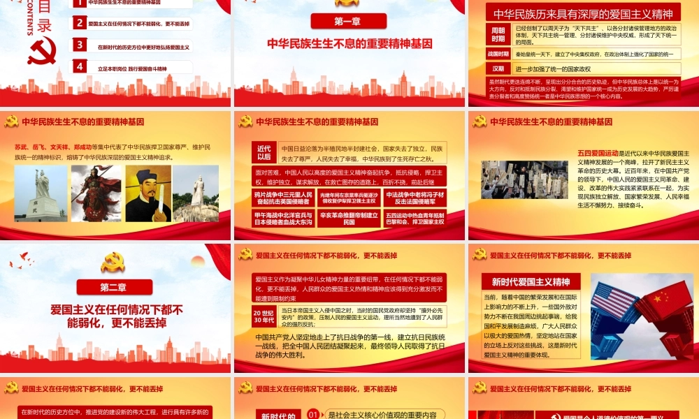 2022年中小学弘扬爱国主义精神主题班会.pptx