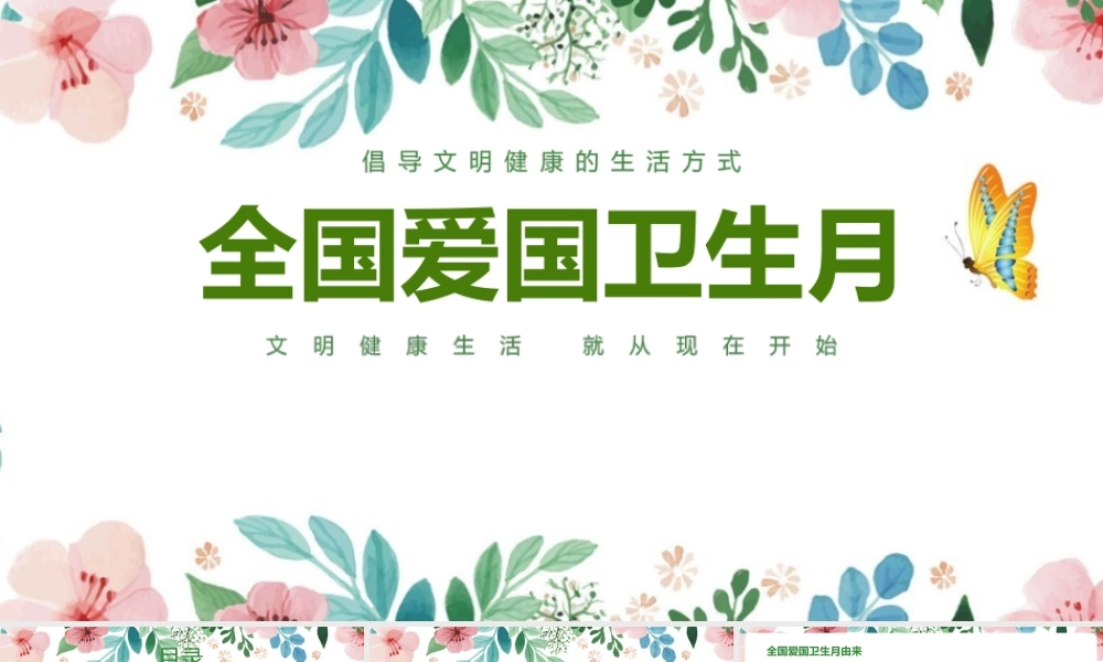 《爱国卫生月》班会活动ppt.pptx
