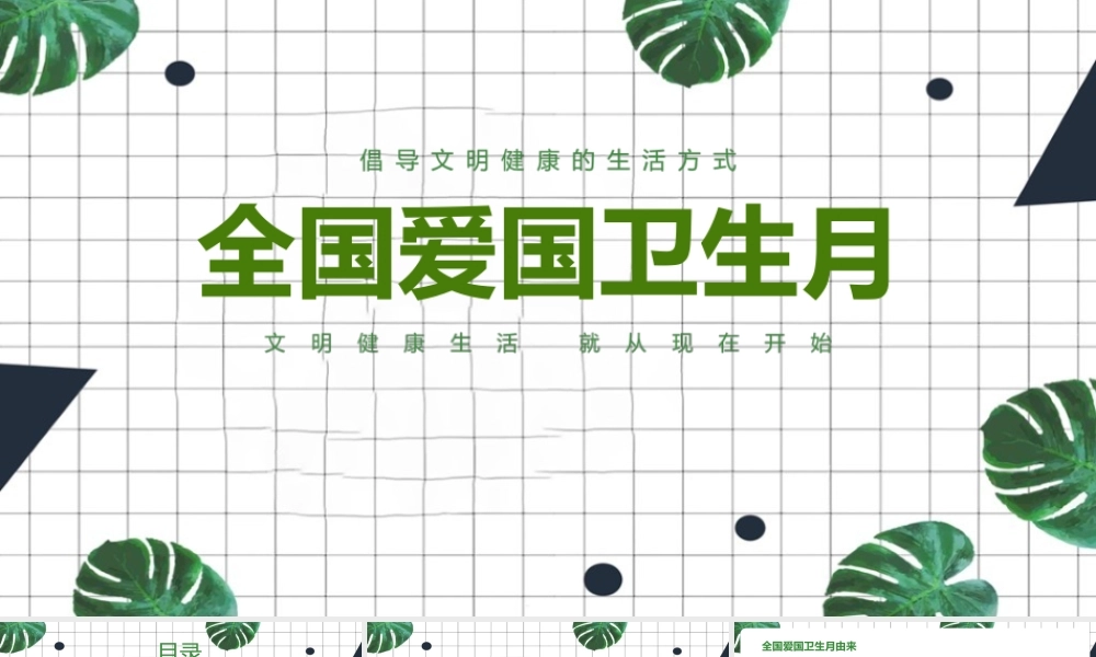 《爱国卫生月》ppt百度文库.pptx