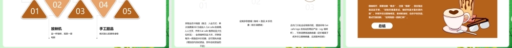 《猫咪主题咖啡店创业》工作总结ppt完整内容版（演讲版）.pptx
