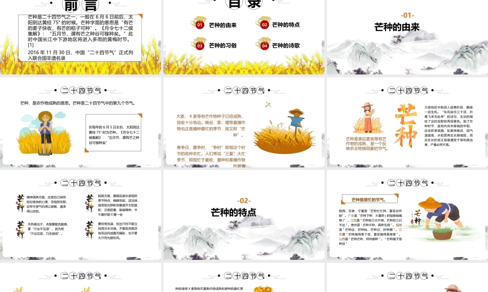 《芒种时节》拓展学习ppt（含内容）.pptx