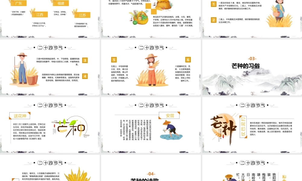 《芒种时节》拓展学习ppt（含内容）.pptx