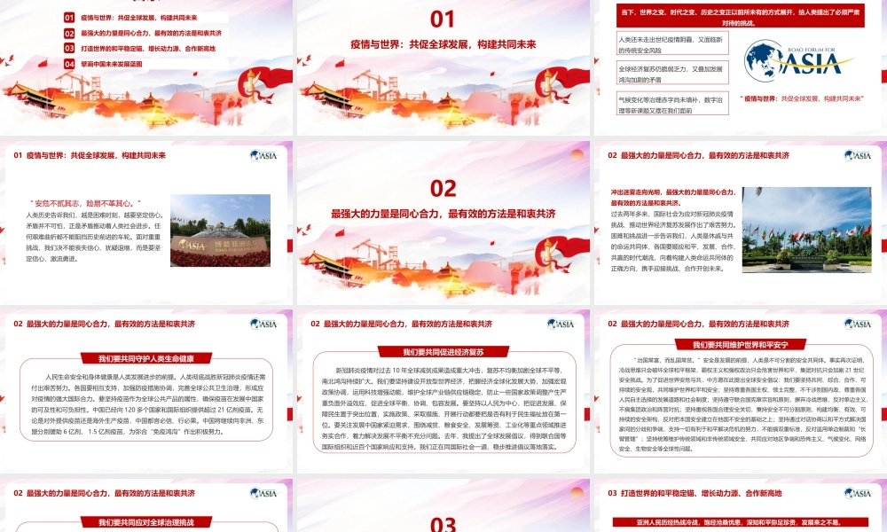 《2022博鳌亚洲论坛开幕式上的重要讲话》专题PPT.pptx