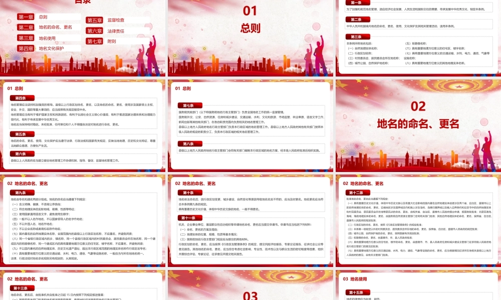 《地名管理条例》微党课PPT.pptx